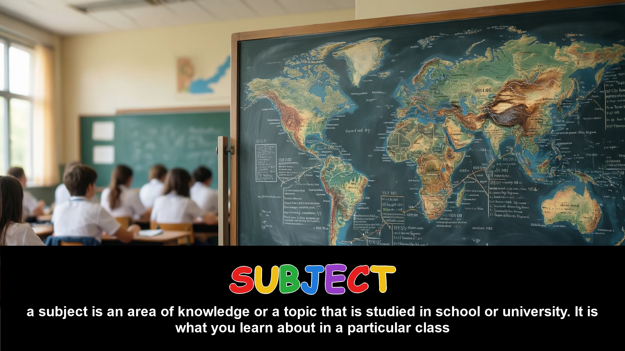 English Illustration for subject